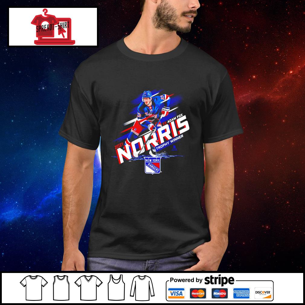 Adam Fox 2021 Norris Trophy Winner New York Rangers shirt, hoodie, sweater,  long sleeve and tank top