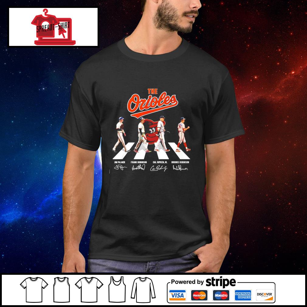 Orioles Frank Robinson Brooks Robinson Cal Ripken Jr Jim Palmer signatures  shirt, hoodie, sweater, long sleeve and tank top