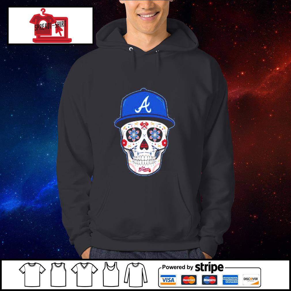 Funny Chris Martin Atlanta Braves Sugar Skull tee Shirt, hoodie