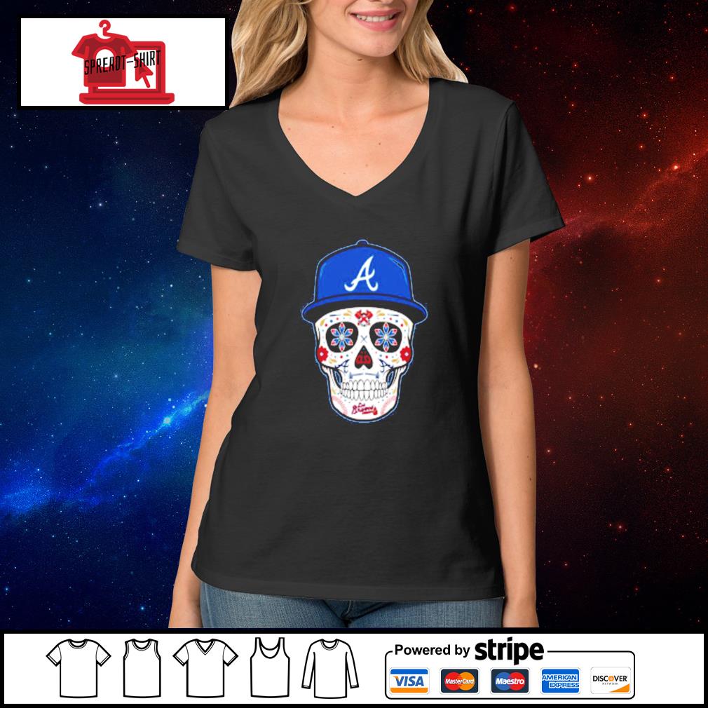 Funny chris Martin Atlanta Braves Sugar Skull shirt, hoodie, sweater,  longsleeve and V-neck T-shirt