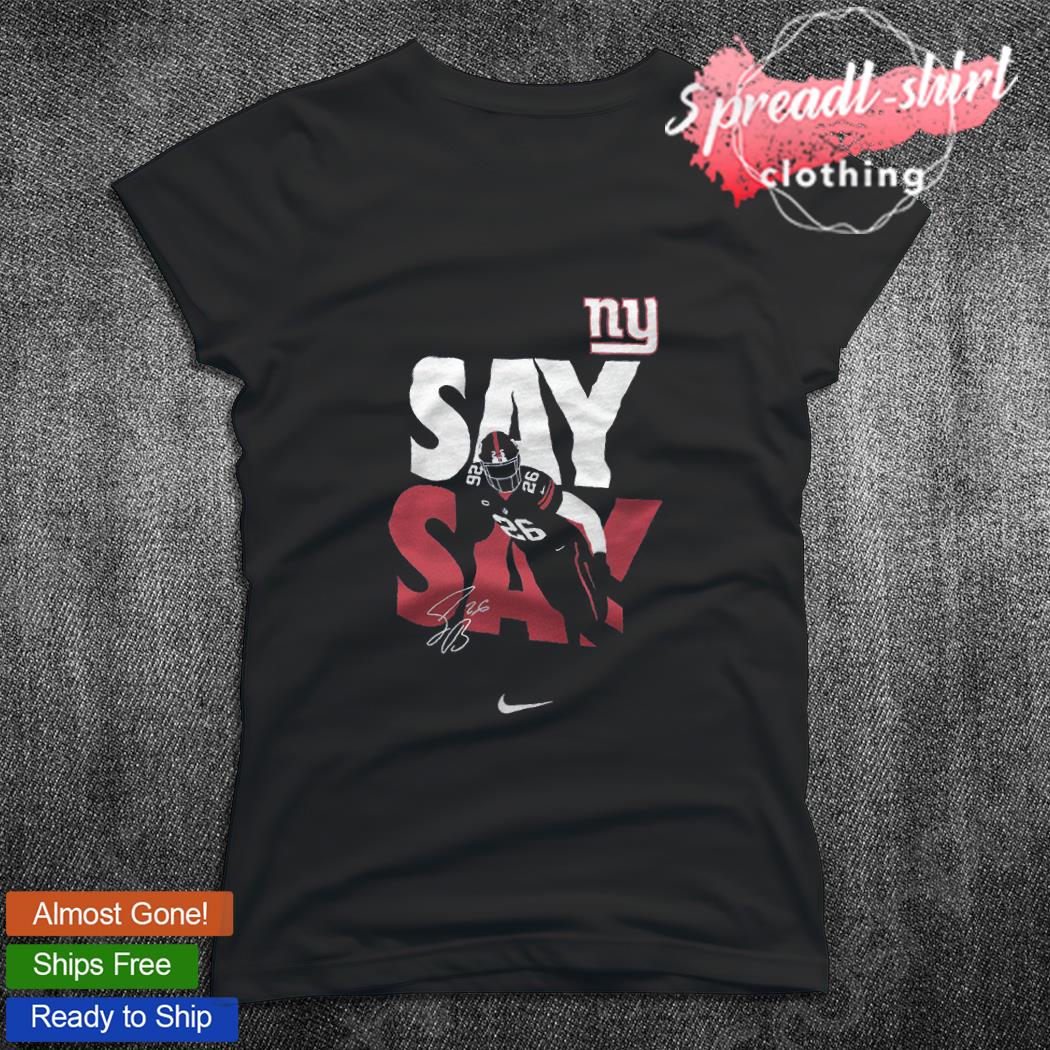 Saquon Barkley New York Giants say say signature shirt, hoodie, sweater,  long sleeve and tank top