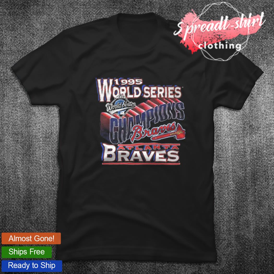 Vintage 1995 Atlanta Braves Series World Champions Tee Shirt Size