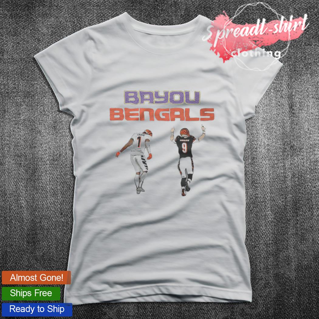 Official Ja'Marr Chase and Joe Burrow Cincinnati Bengals Bayou Bengals  shirt, hoodie, sweater, long sleeve and tank top