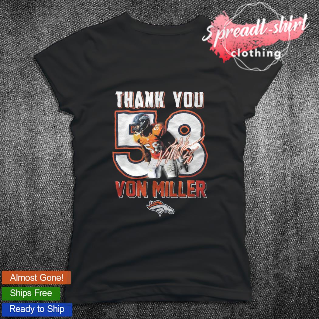 Von Miller Its Miller Time Denver Broncos Unisex T-Shirt - Teeruto