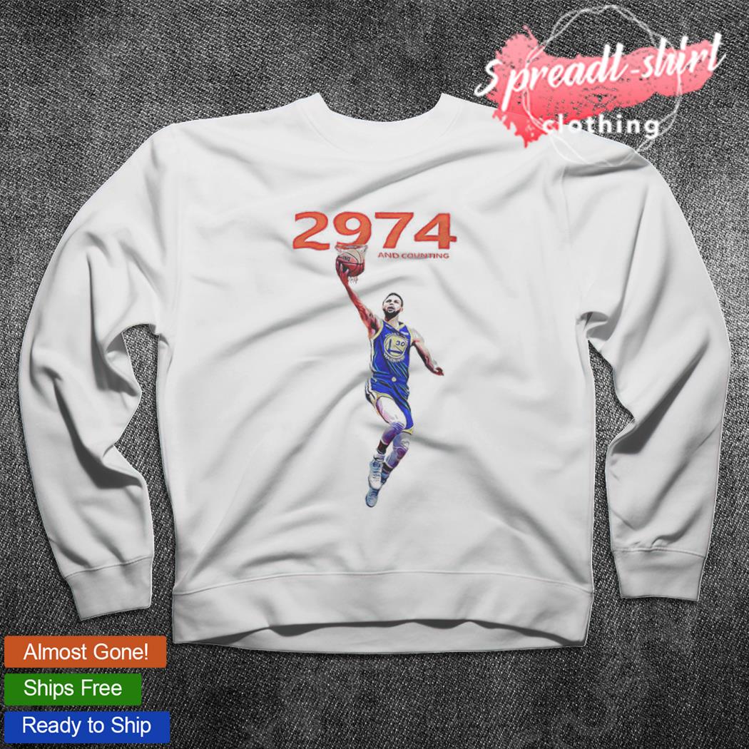 2974 and Counting Unisex Hoodie, Stephen Curry Hoodie Dark Heather / S