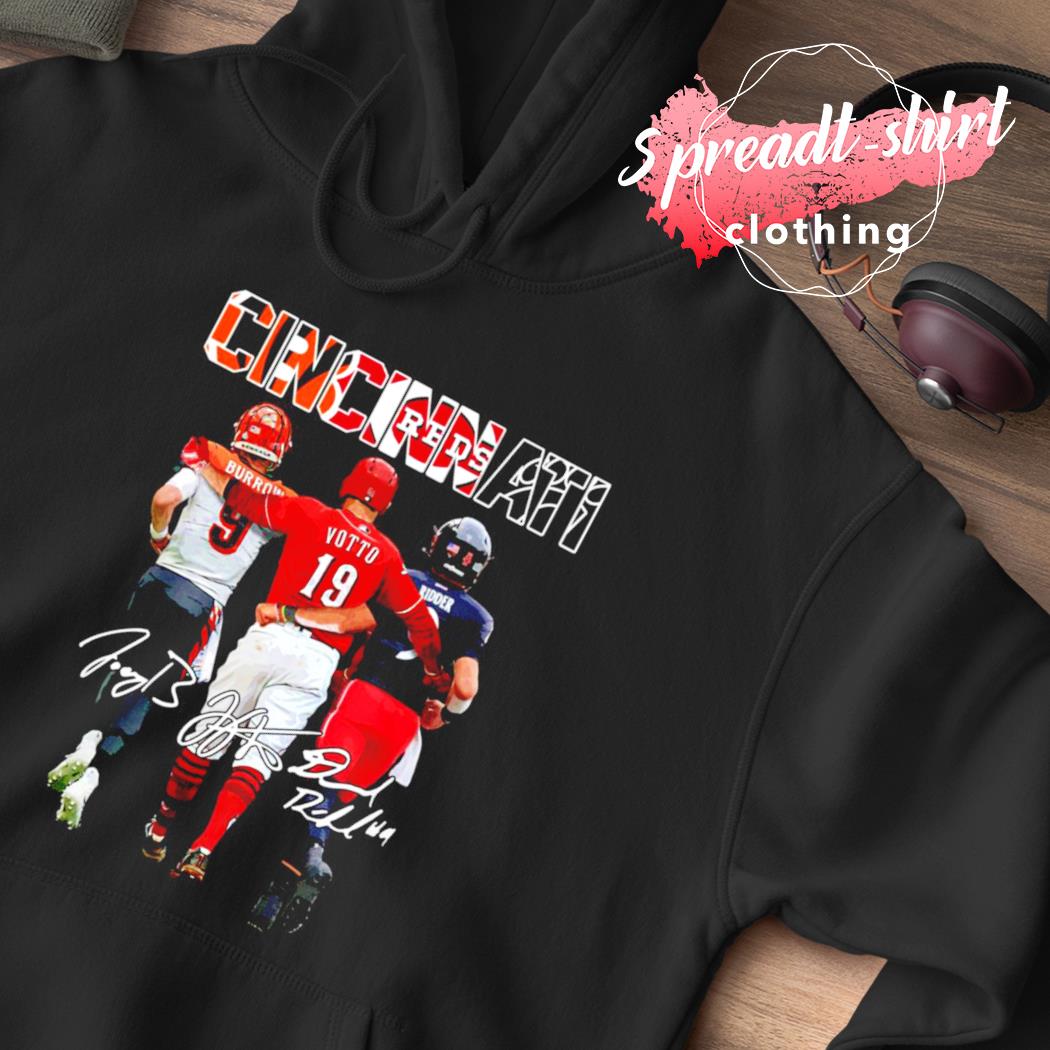 Cincinnati bengals Joe Burrow and Cincinnati Reds Joey Votto signatures  shirt, hoodie, sweater, long sleeve and tank top