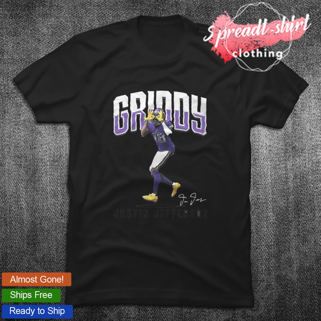 Justin Jefferson Minnesota Vikings hit 'em with the Griddy signature shirt,  hoodie, sweater, long sleeve and tank top