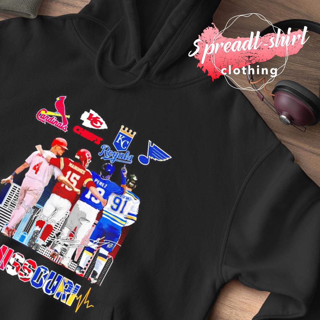 The Missouri Yadier Molina Patrick Mahomes Salvador Perez And Vladimir  Tarasenko Signatures Shirt, hoodie, sweater, long sleeve and tank top