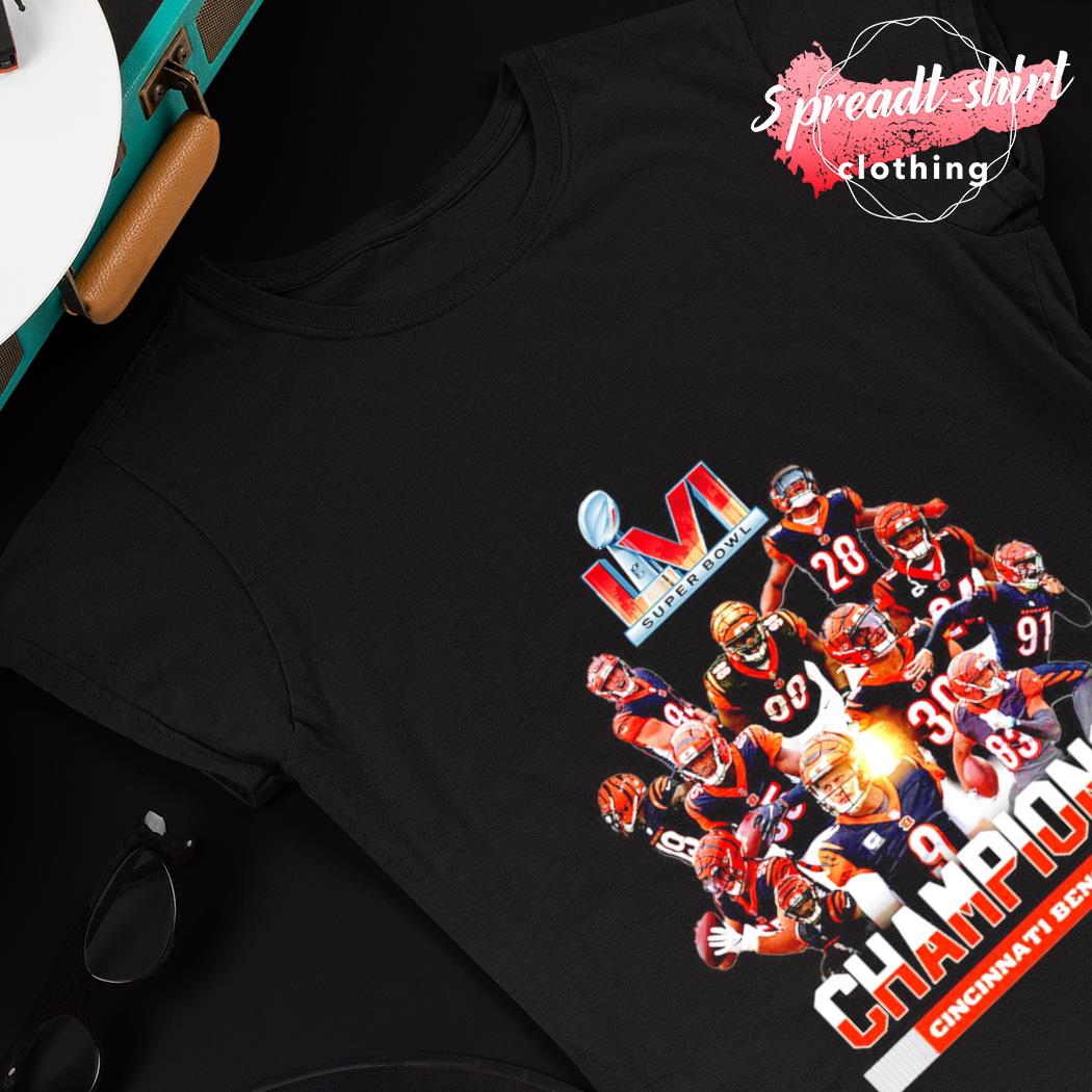 Super Bowl Lvi 2022 Champions Cincinnati Bengals Football Signatures Shirt,  hoodie, sweater, long sleeve and tank top