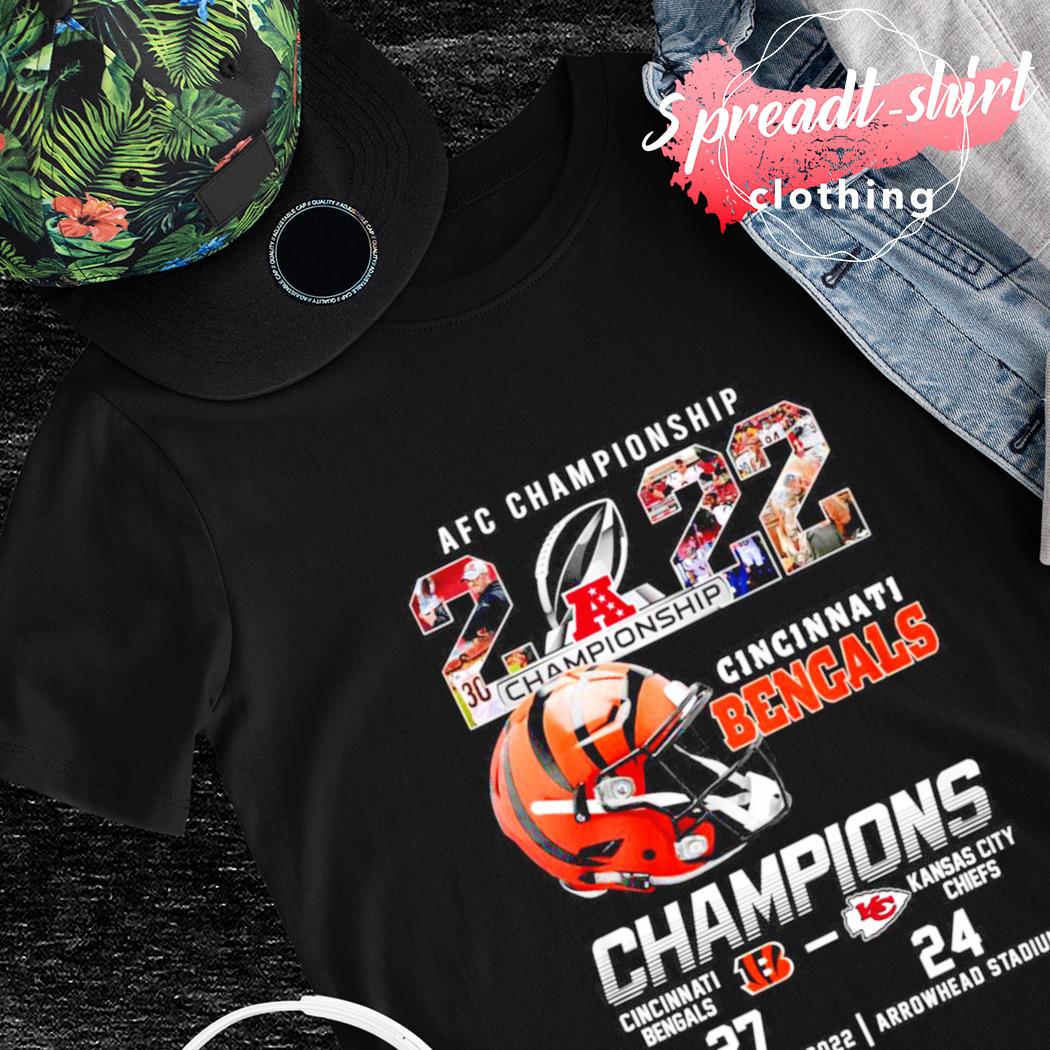 Cincinnati Bengals AFC Conference Champions Who Dey T-Shirt - Charcoal -  Bluefink