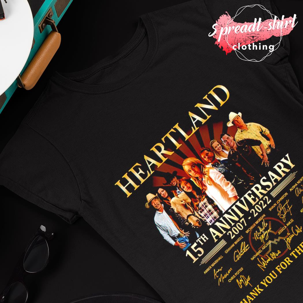 Heartland Canadian TV Series 14th Anniversary 2007-2021 signature shirt,  hoodie, sweater, long sleeve and tank top