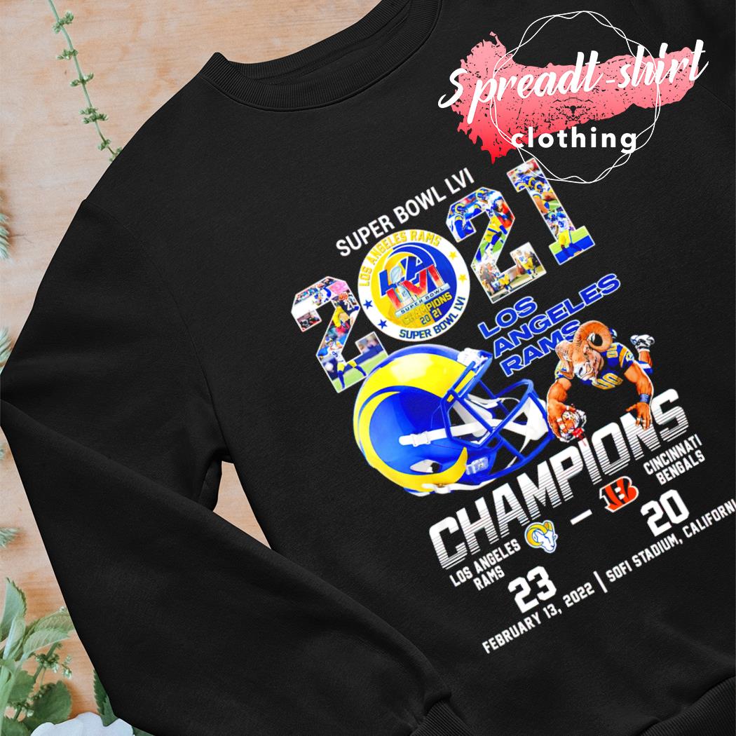 Los Angeles Rams Super Bowl LVI Champions 2022 Cincinnati 20 Rams 23 Shirt,  hoodie, sweater, long sleeve and tank top