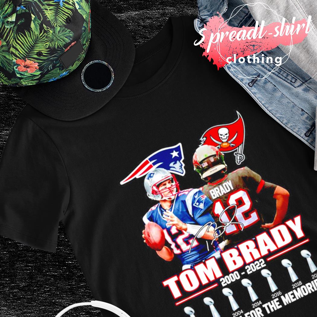 Tom Brady 12 23 Years 2000 2023 signature shirt - Dalatshirt