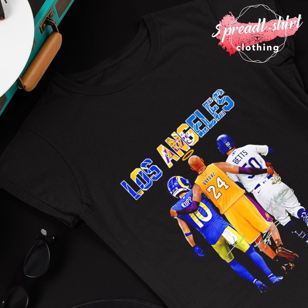 Los angeles cooper kupp kobe bryant and mookie betts signatures shirt,  hoodie, sweater, long sleeve and tank top