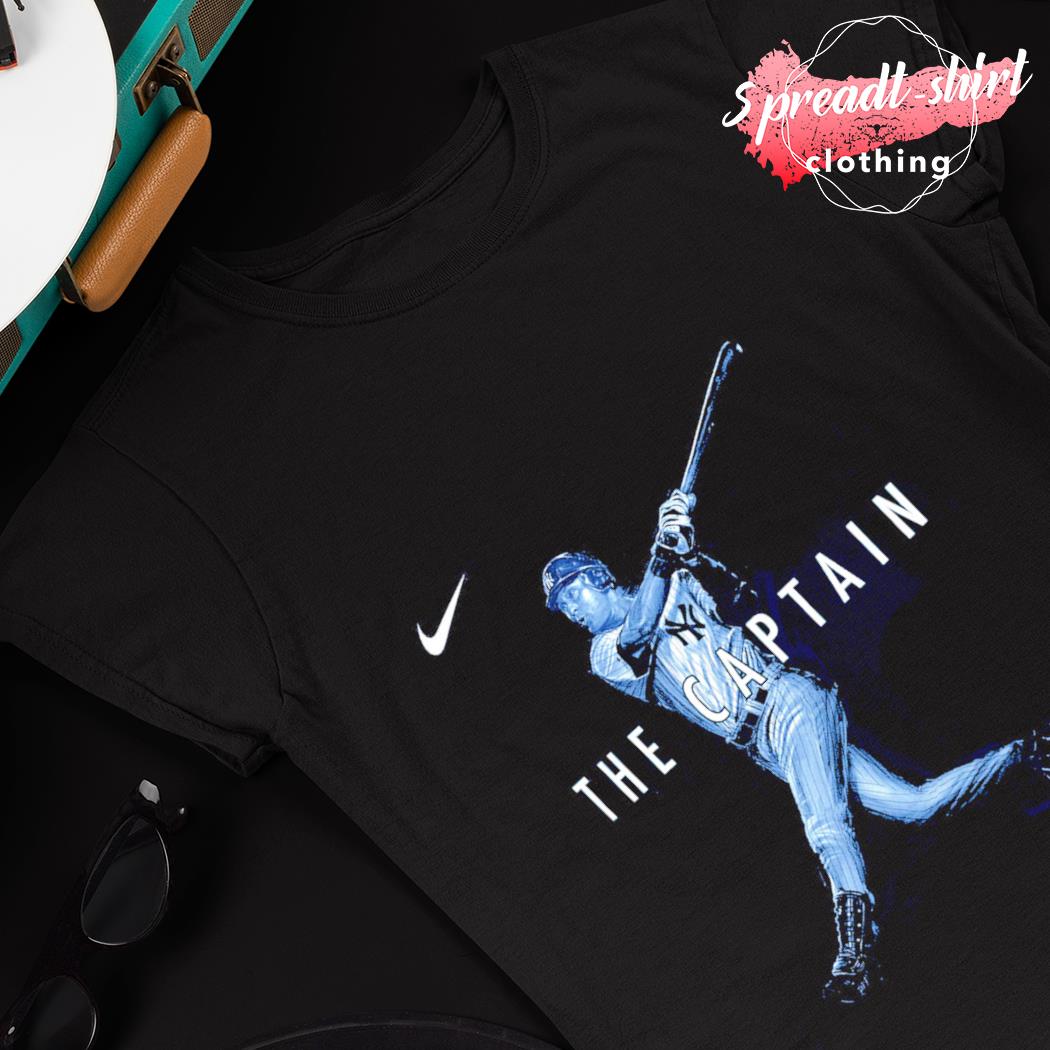 Nike Derek Jeter New York Yankees Pitch Black Name & Number T-Shirt
