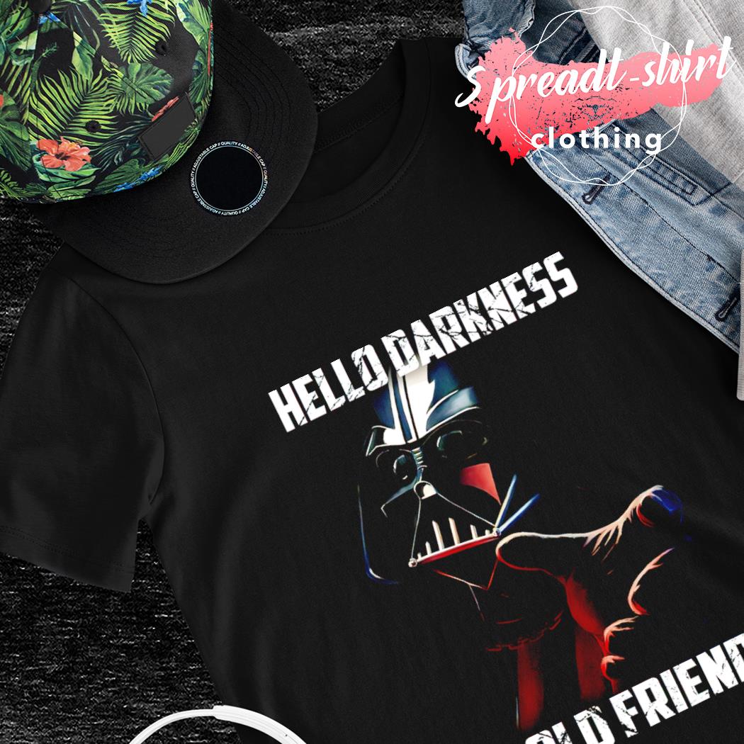 Darth vader hello darkness t clearance shirt