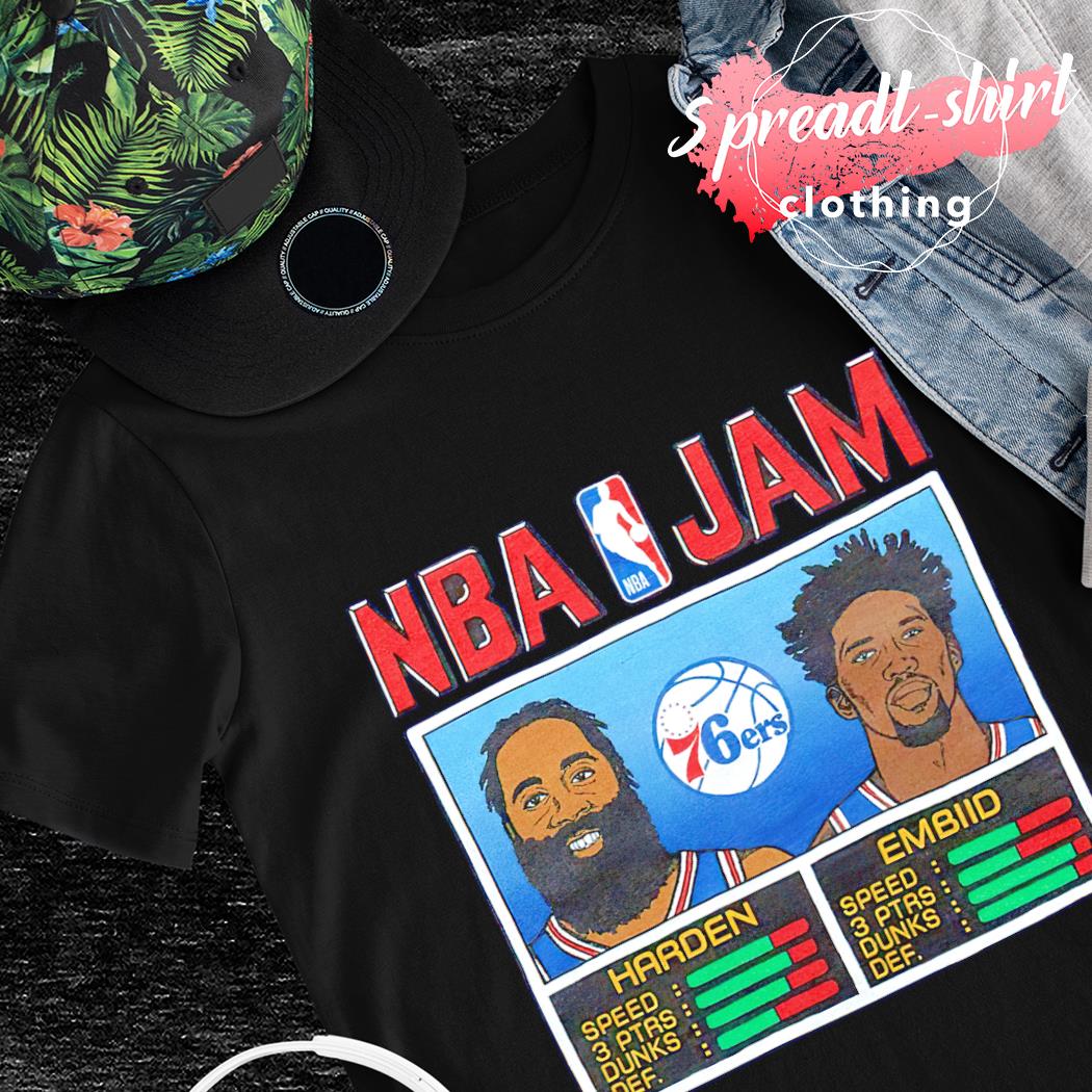 NBA Jam 76ers Harden and Embiid shirt, hoodie, sweater and v-neck t-shirt