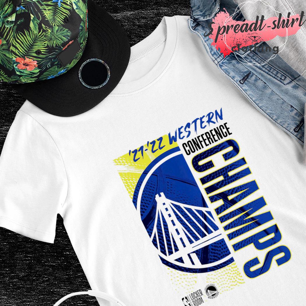 Golden State Warriors 2022 Western Conference Champions Locker Room T-Shirt, Custom prints store