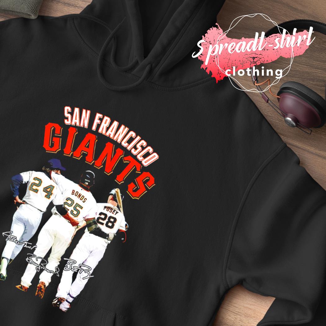 Official San Francisco Giants Willie Mays Barry Bonds Buster Posey