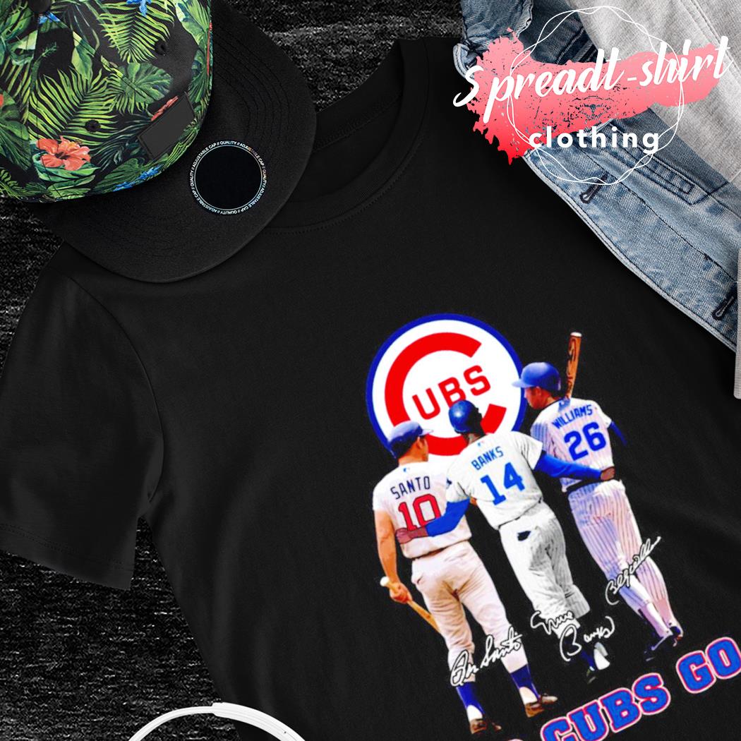 Chicago Cubs Ron Santo Ernie Banks and Trevor Williams signature shirt,  hoodie, sweater, long sleeve and tank top