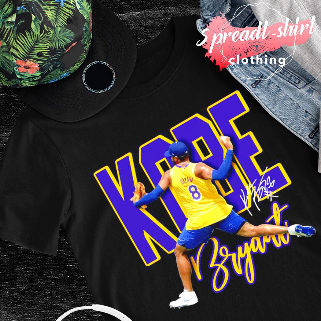 Kobe Bryant LA Dodgers baseball signature shirt, hoodie, sweater and v-neck  t-shirt