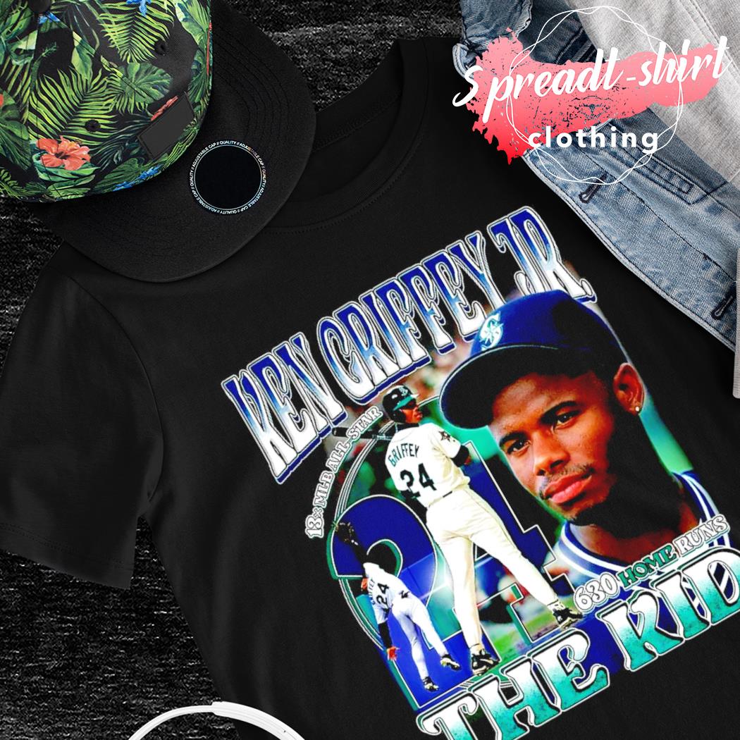 Legend Ken Griffey Jr Basetball 90s Bootleg Style T-Shirt