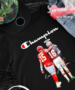 Official Champion Patrick Mahomes Kansas City Chiefs Signature Shirt  Longsleeve T-shirt