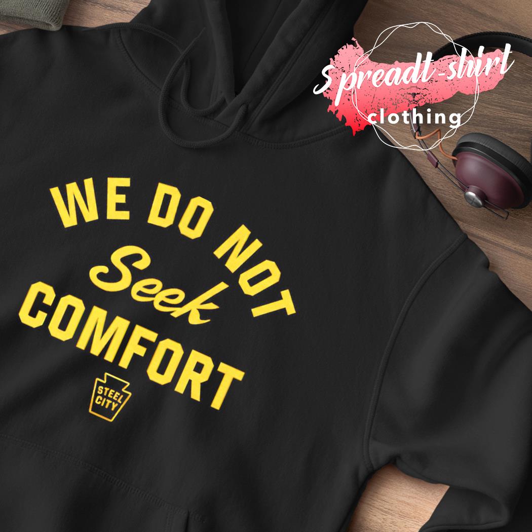 Printify Mike Tomlin We Do Not Seek Comfort Black Long Sleeve Tee