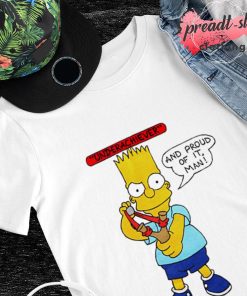 Bart simpson underachiever and proud of it man shirt