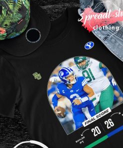 Baylor 20 vs 26 BYU Finals Score game day 2022 shirt