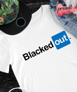 Blacked out logo shirt