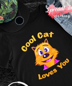 Cool cat loves you T-shirt