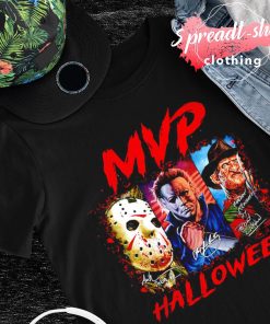 Jason Voorhees Freddy Krueger and Michael Myers MVP Halloween signature shirt