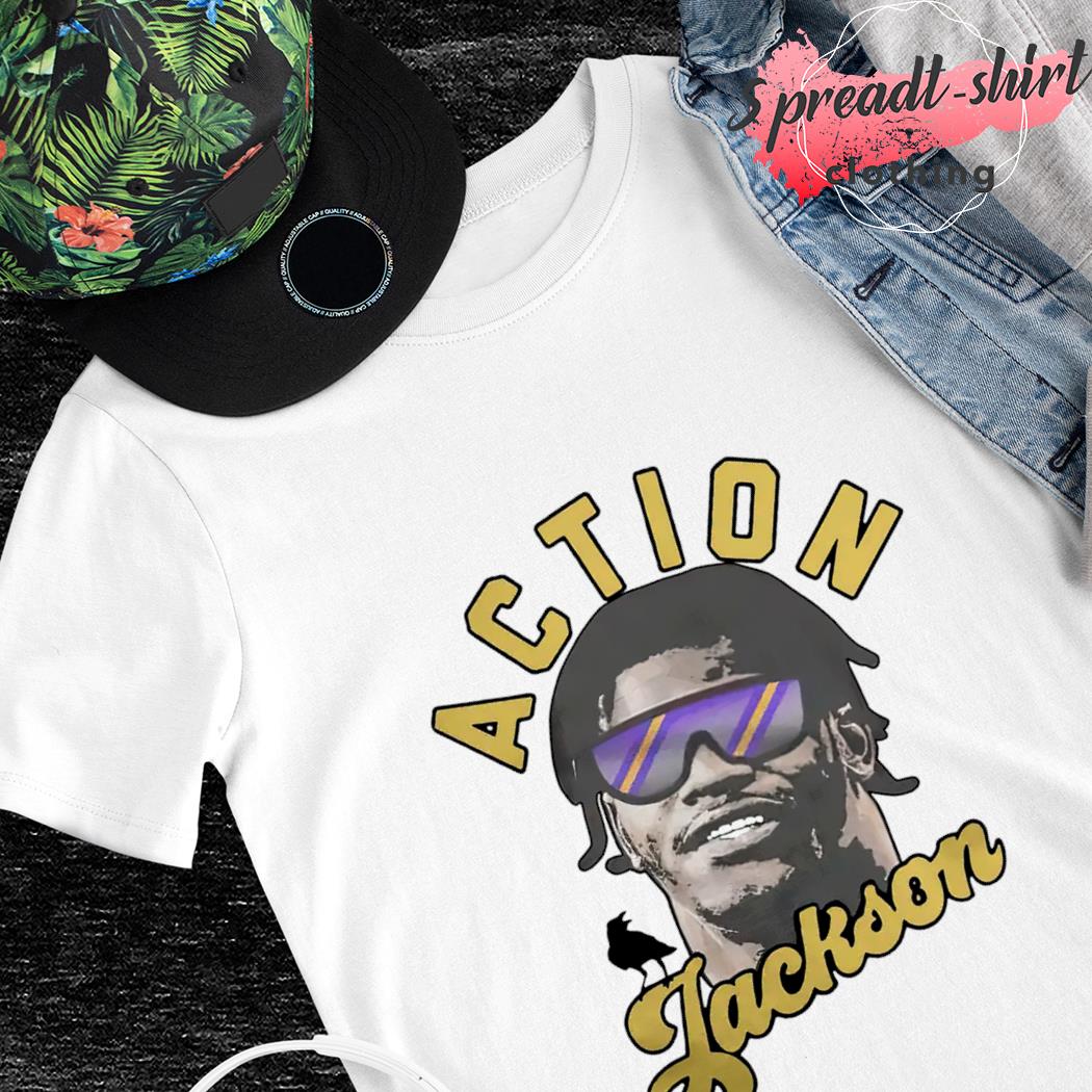 Official action lamar jackson 2022 shirt, hoodie, sweater, long sleeve and  tank top