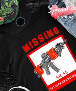 Missing AR-15 last seen on boating trip shirt
