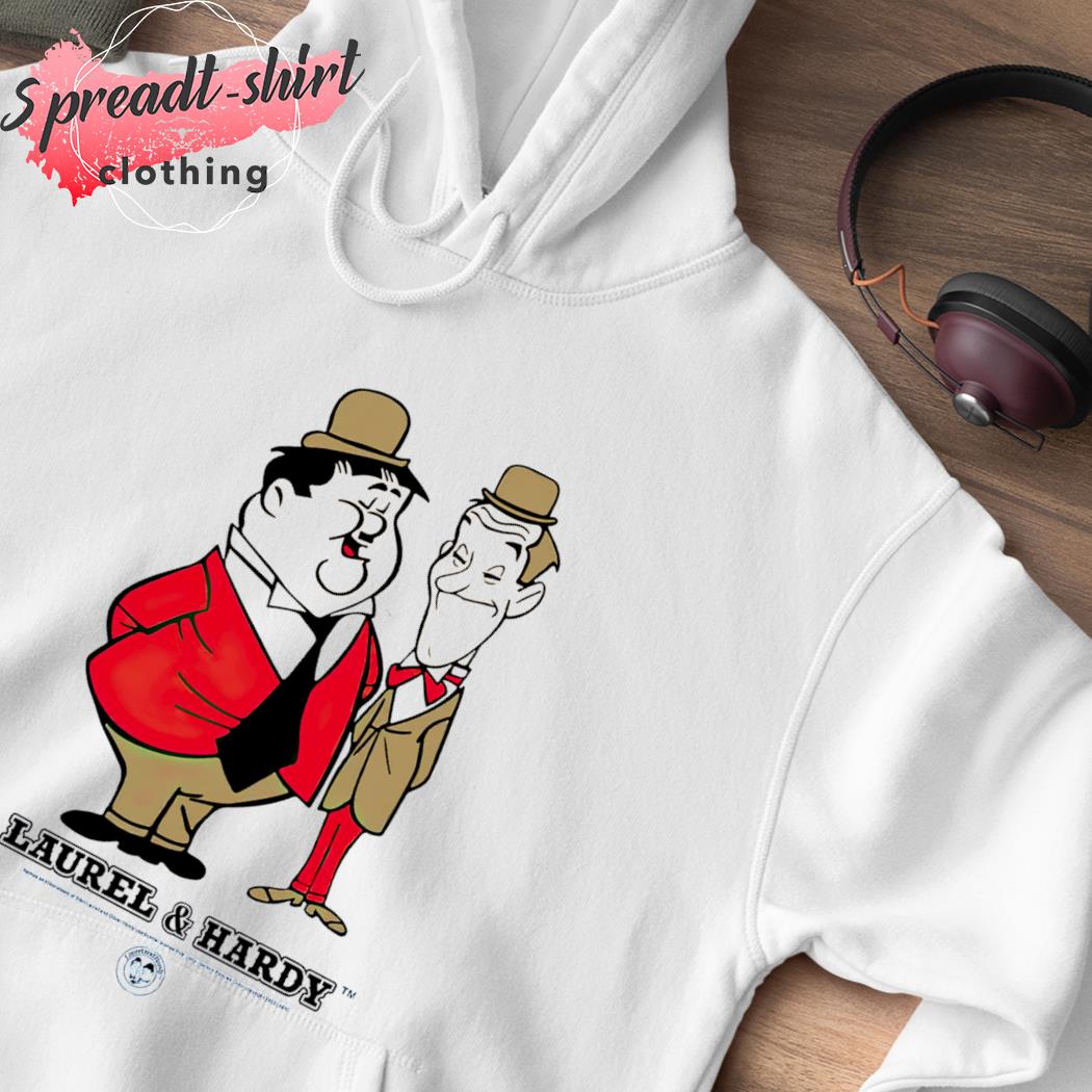Stan Laurel and Oliver Hardy cartoon standing shirt, hoodie, sweater, long  sleeve and tank top