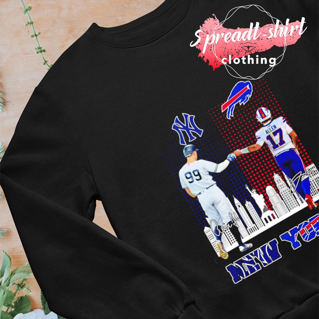 New York Aaron Judge and Josh Allen signature T-shirt, hoodie