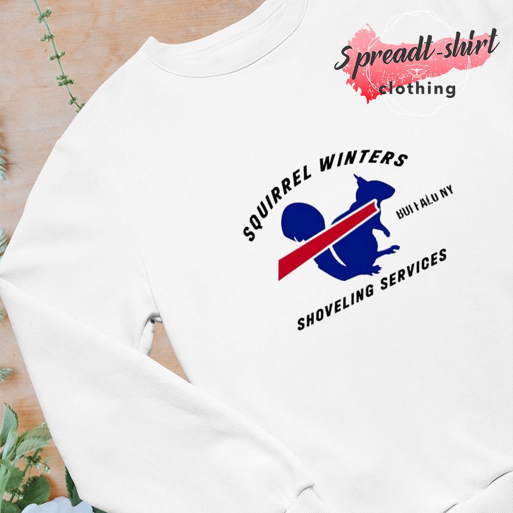 Buffalo Bills Squirrel Winters shoveling services shirt, hoodie