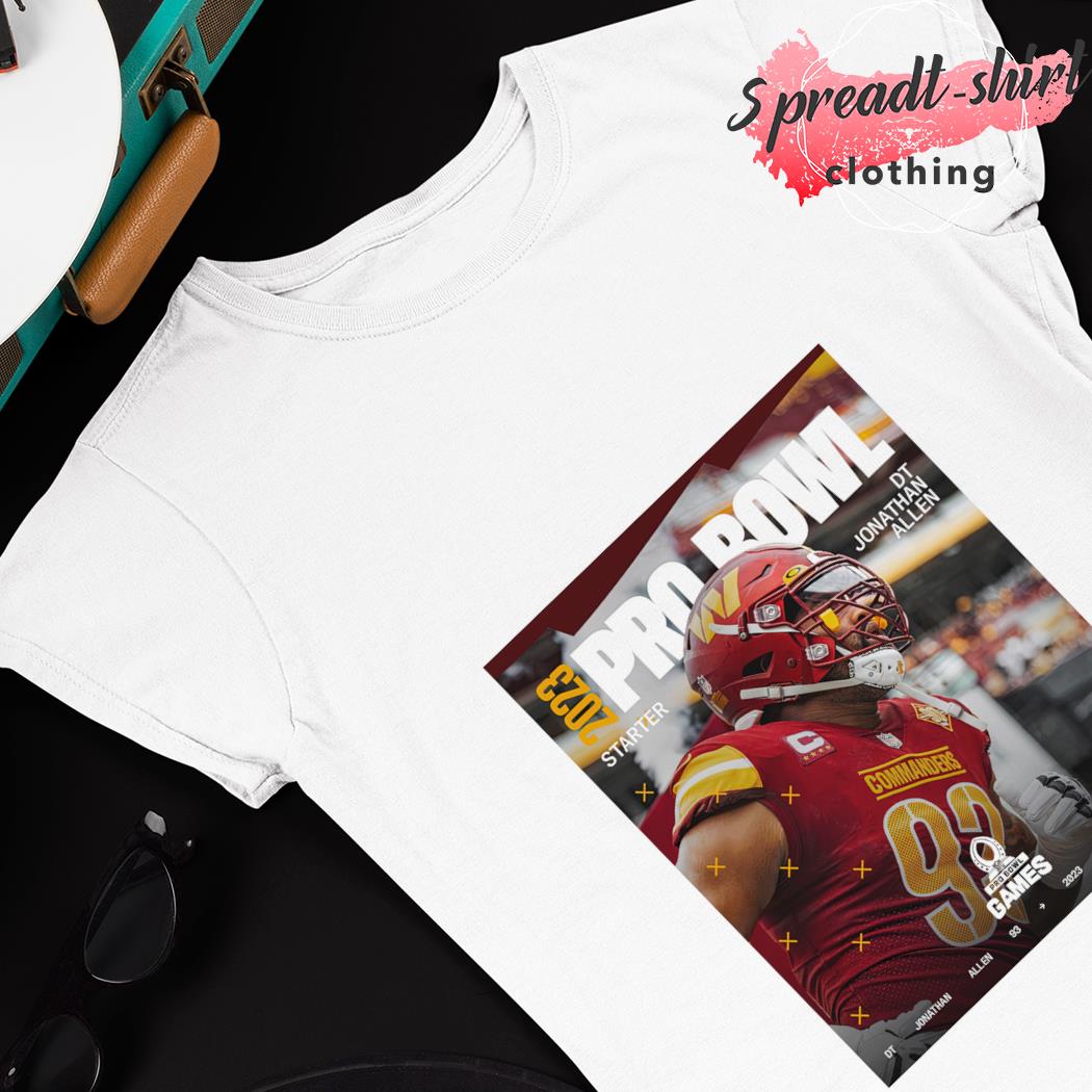 Jonathan Allen 2023 Pro Bowl poster shirt, hoodie, sweater, long sleeve and  tank top