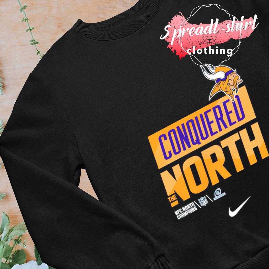 Minnesota Vikings Nike Conquered The North 2022 Nfc North Division  Champions Shirt Hoodie