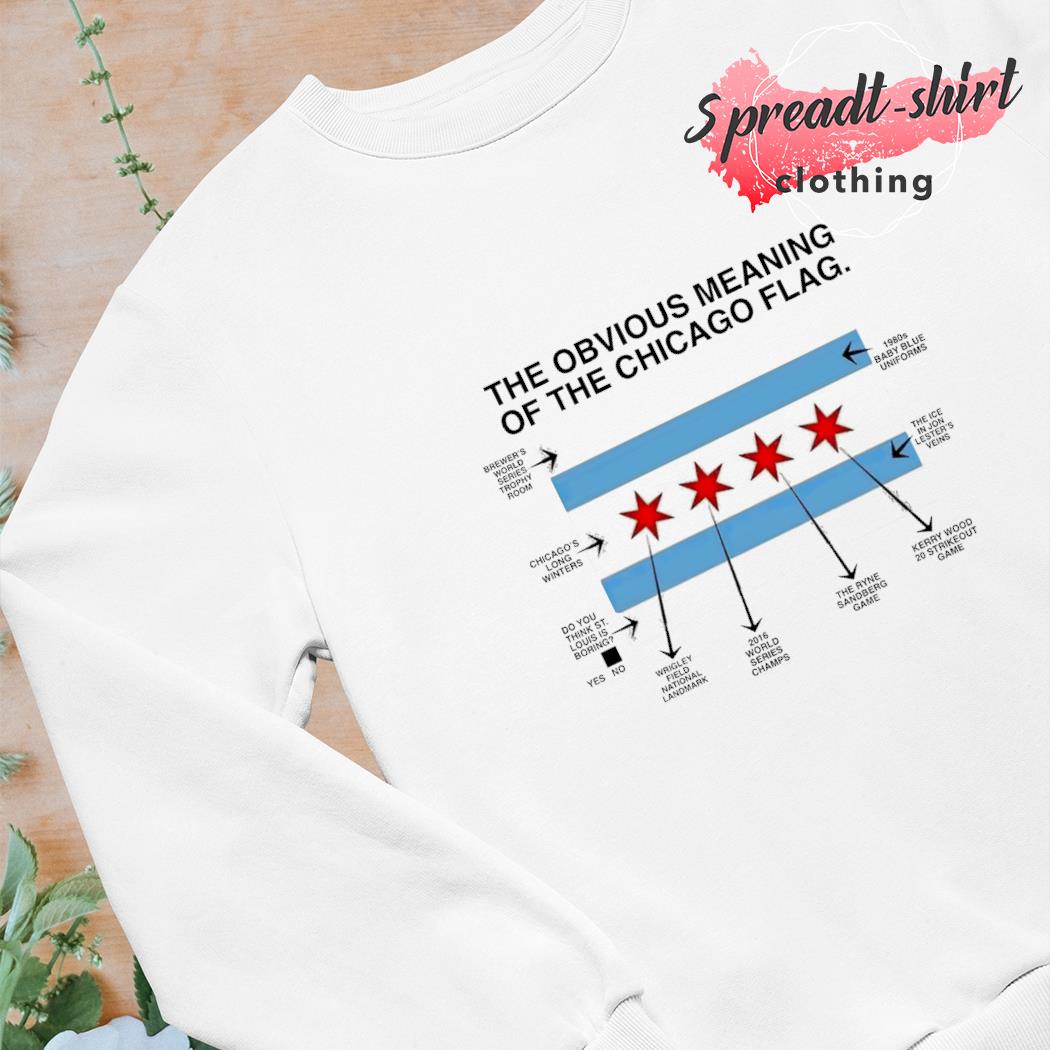 Official The obvious meaning of the chicago flag obvious T-shirt