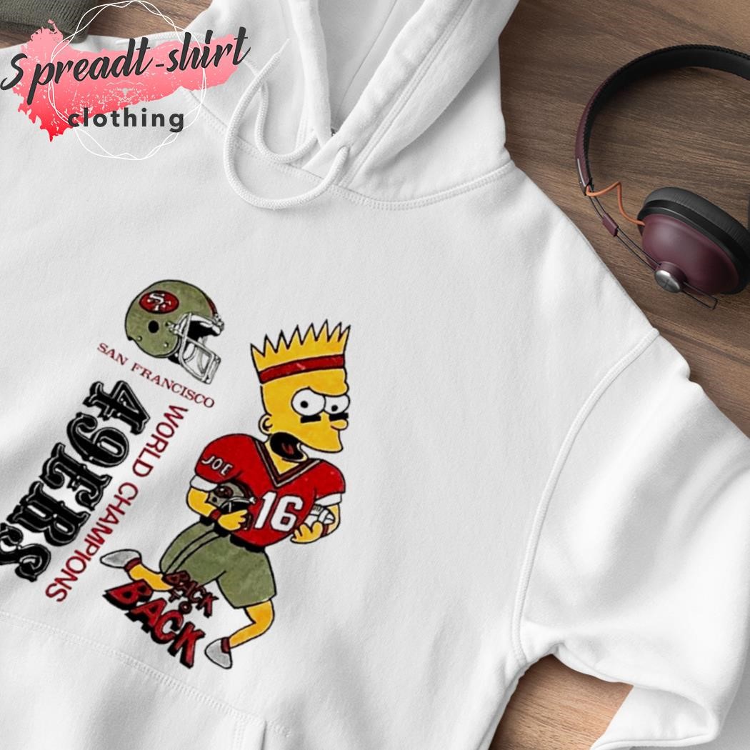 Bart Simpson San Francisco 49ers World Champions back to back