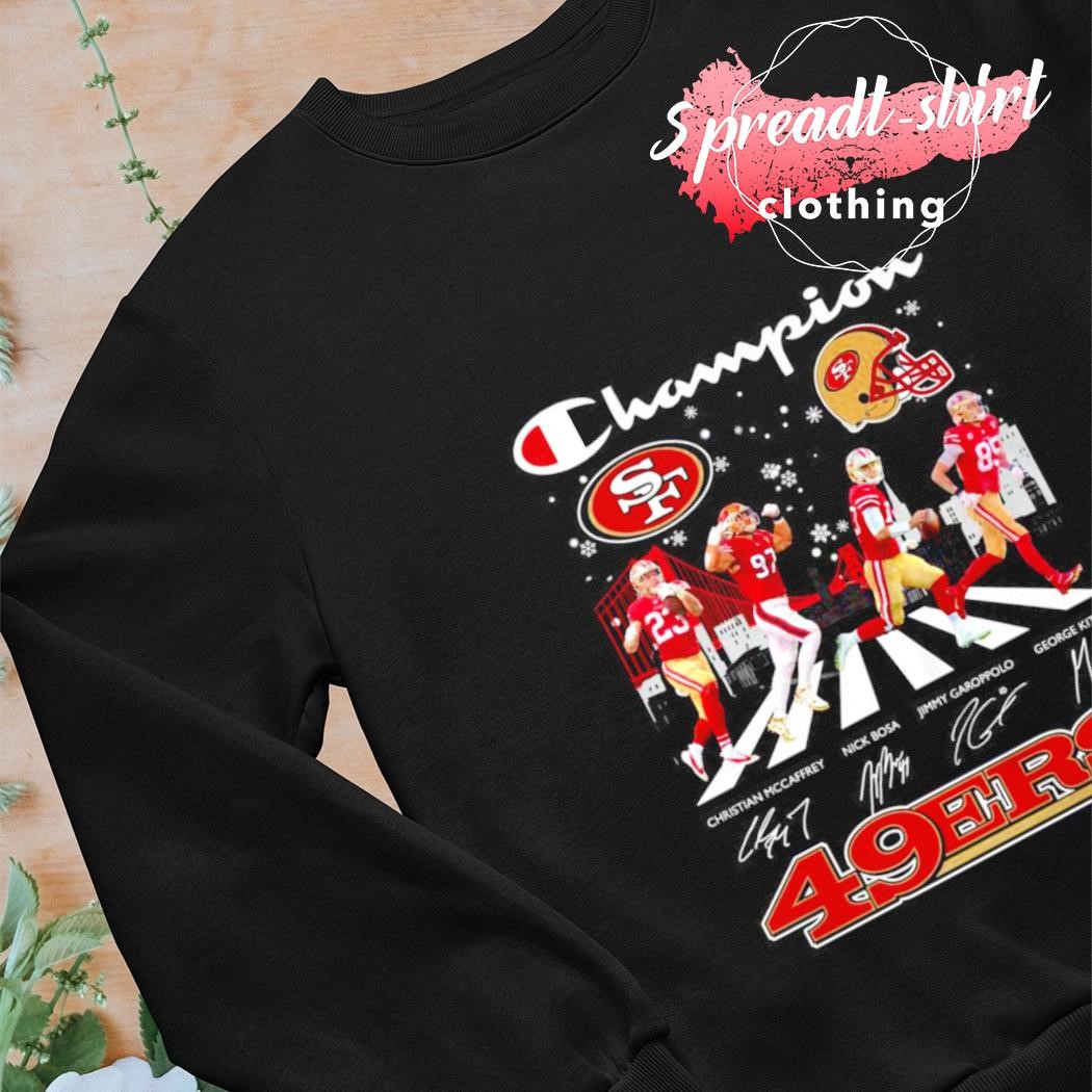 Shipwreck Army Erhvervelse Champion San Francisco 49ers abbey road Christmas light shirt, hoodie,  sweater, long sleeve and tank top