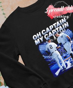 Derek Jeter and Aaron Judge Oh captain my captain signature shirt, hoodie,  sweater, long sleeve and tank top