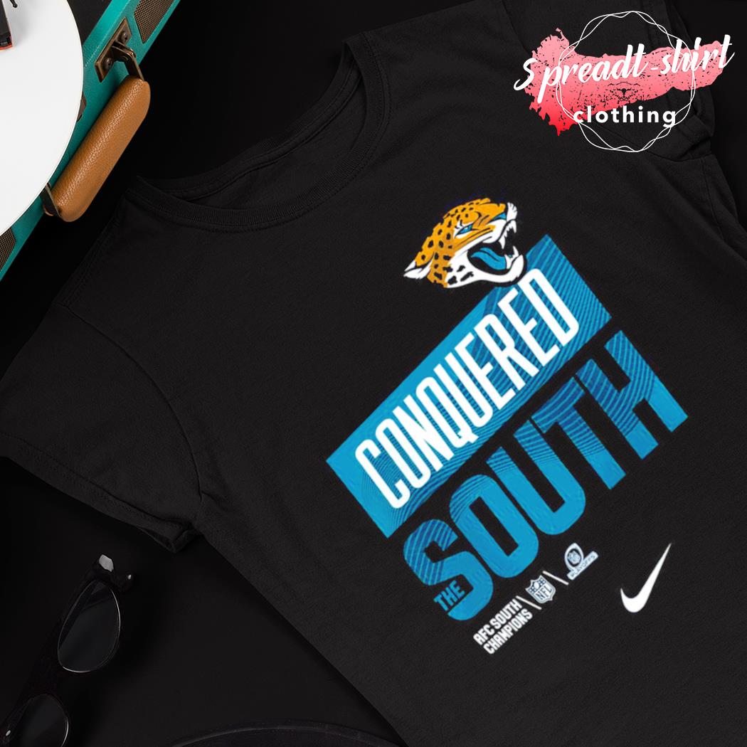 Women's Nike Black Jacksonville Jaguars 2022 AFC South Division Champions Trophy Collection T-Shirt Size: Small