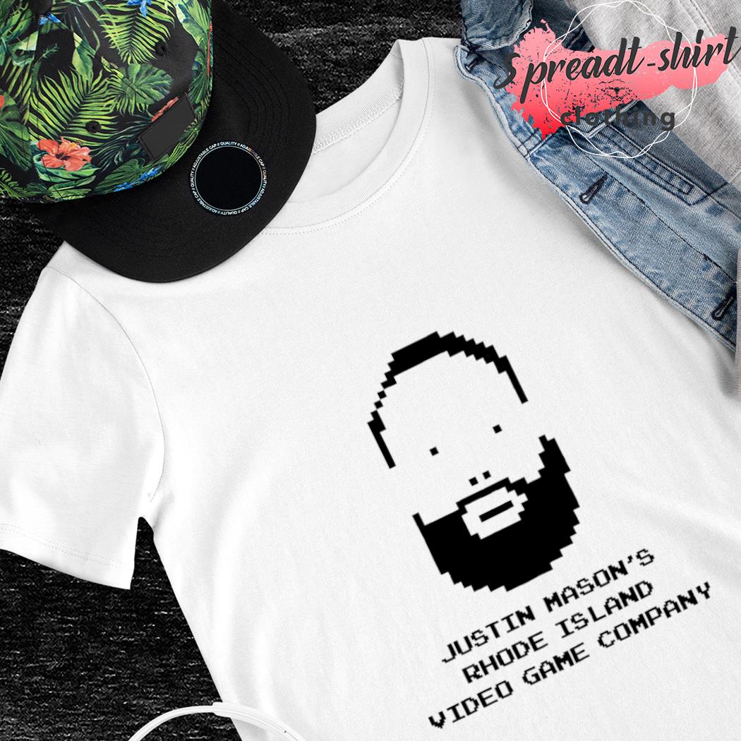 Justin Mason's rhode island video game company shirt