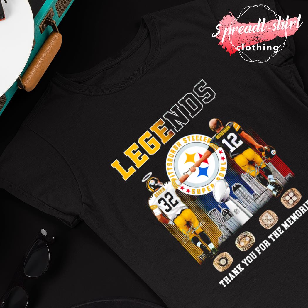 Najee Harris and Terry Bradshaw Pittsburgh Steelers Legends thank you for  the memories signatures shirt, hoodie, sweater, long sleeve and tank top