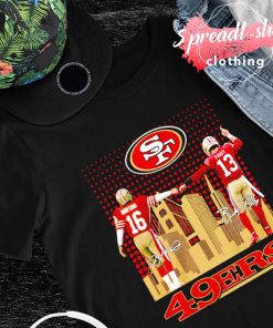 Original San Francisco 49ers City Joe Montana And Brock Purdy Signatures T- shirt,Sweater, Hoodie, And Long Sleeved, Ladies, Tank Top