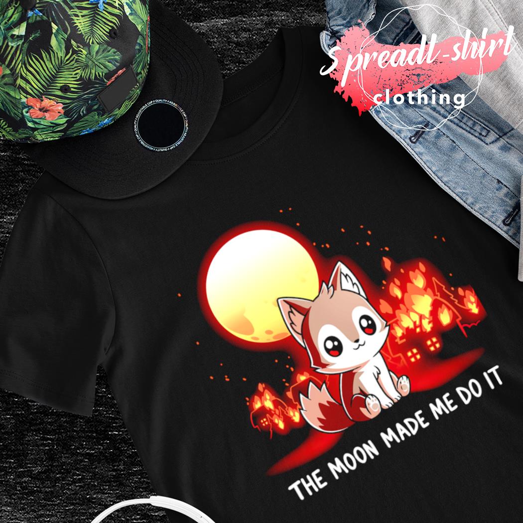 The moon made me do it cat shirt