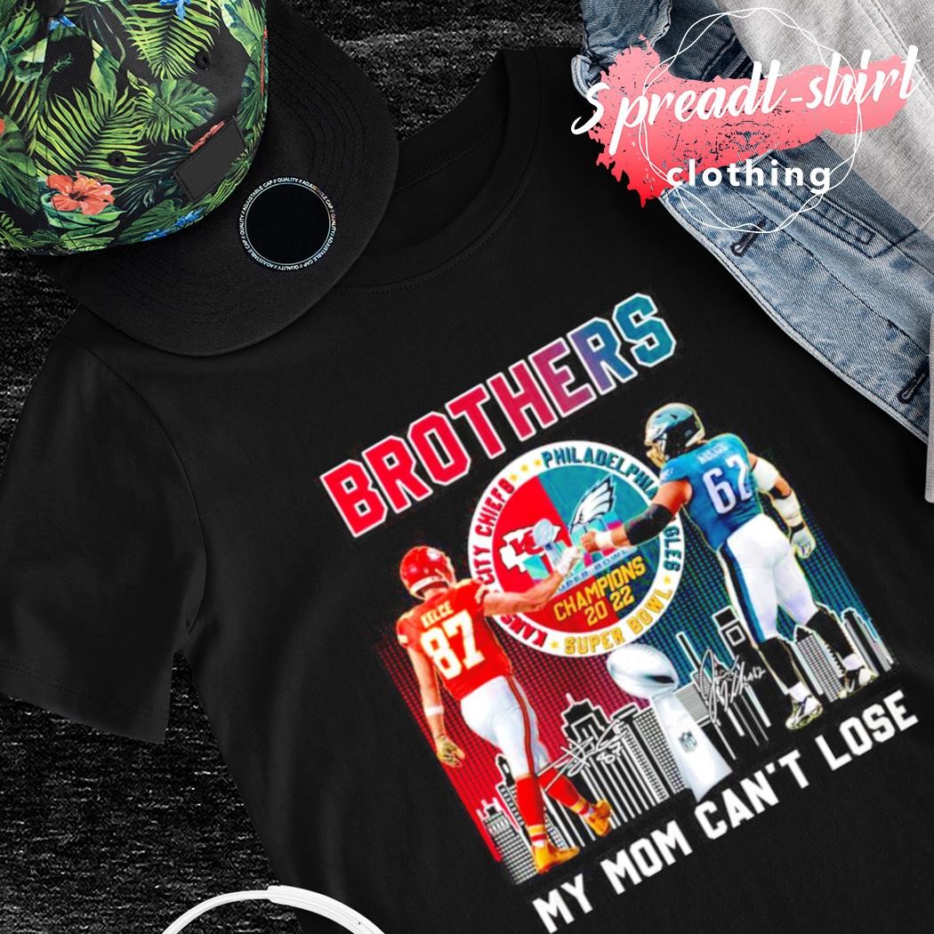 Original jason Kelce vs Travis Kelce Brothers My mom can't lose signatures  City shirt, hoodie, sweater, long sleeve and tank top